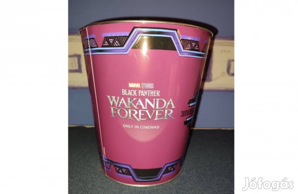 Fekete Párduc Wakanda Forever Marvel eredeti mozis fémvödör