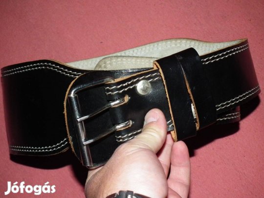 Fekete Redis valódi bőr súlyemelő öv munkás öv