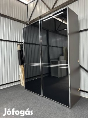 Fekete Színű Toló Ajtós Gardróbszekrény