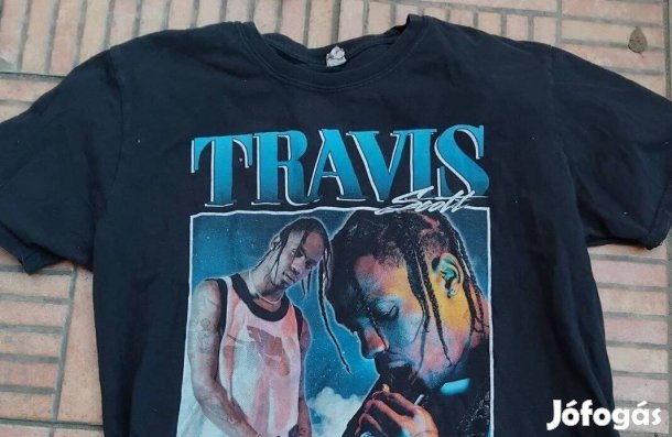 Fekete Travis Scott póló