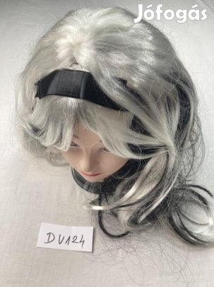 Fekete - fehér haj, Fekete - fehér paróka DV124