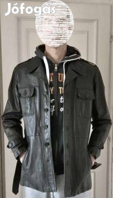 Fekete, alig használt, 56-os méretű német bőrdzseki