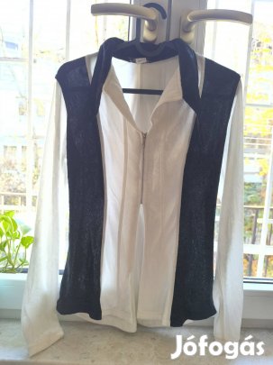 Fekete -fehér felső 