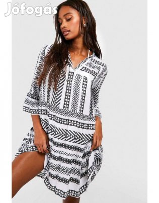 Fekete -fehér ruha S-M méretre