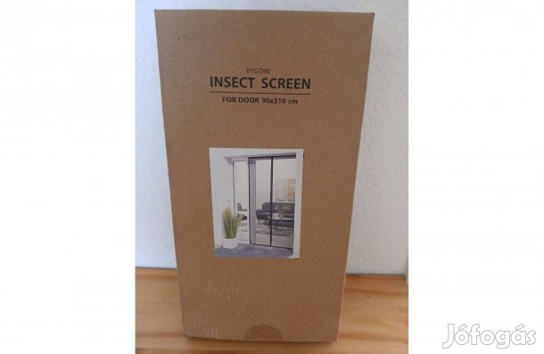 Fekete, mágneses szúnyogháló ajtóra