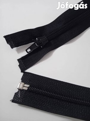 Fekete, nyitható cipzár, új, kétféle méretben