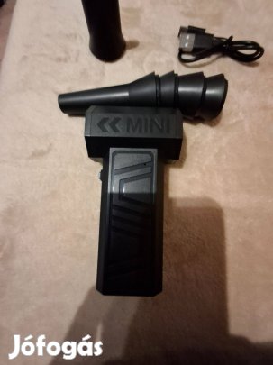 Fekete, turbos légfúvó. Portalanító eszköz