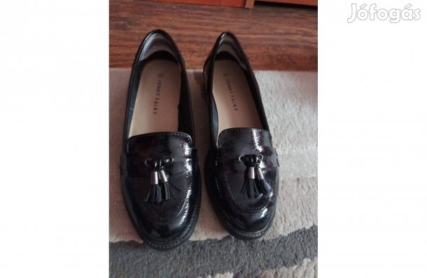 Fekete alkalmi cipő Jenny Fairy 37 méret, keveset viselt 3900 Ft