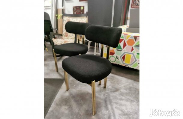 Fekete-arany design (amerikai filling)2db nagy szék