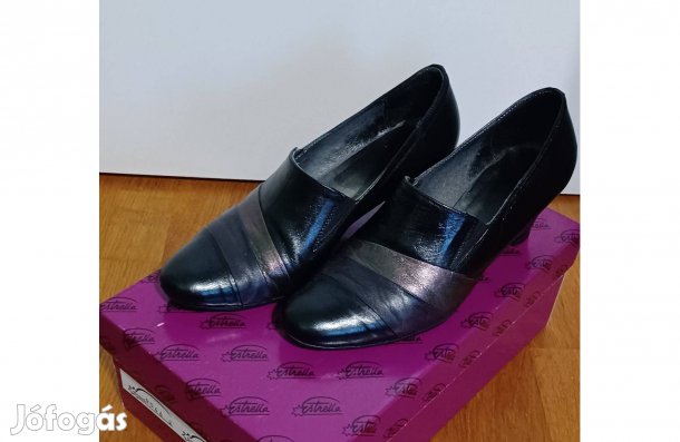 Fekete bőr félcipő