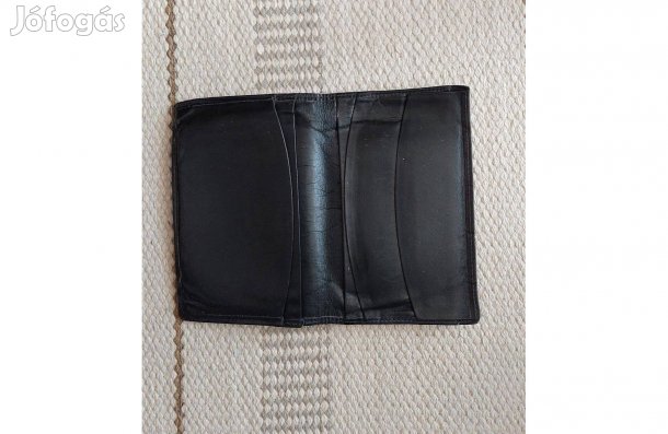 Fekete bőr irattartó, irattárca