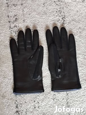 Fekete bőr kesztyű eladó