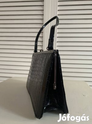 Fekete bőr ridikül