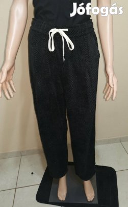 Fekete csillámos nadrág megkötővel L-M méret