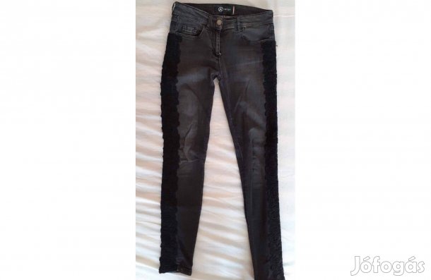 Fekete csipkés farmer xs