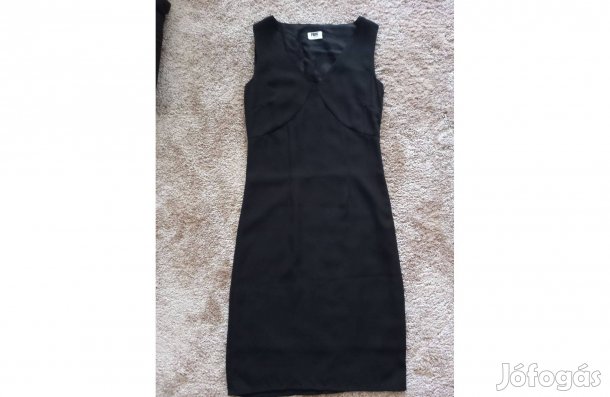 Fekete elegáns selymes ruha eladó - 2.000 ft. - Méret: S