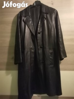 Fekete eredeti bőrkabát