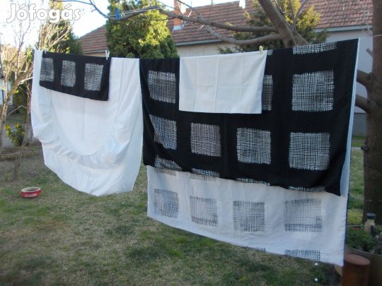 Fekete-fehér ágynemű/B