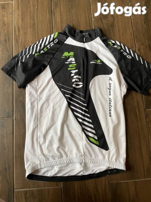 Fekete fehér kerékpáros mez új 