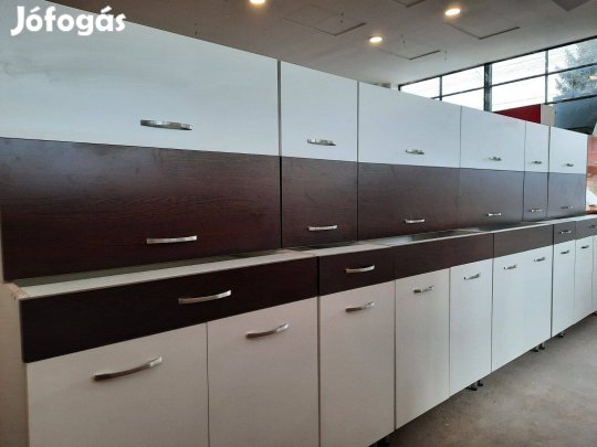 Fekete-fehér matt konyhabútor, akár bontva is (AP150)