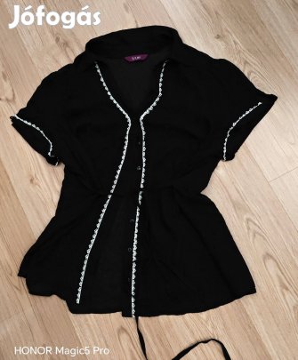 Fekete fehér női blúz tunika