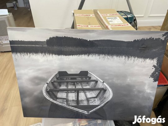 Fekete fehér vászon kép