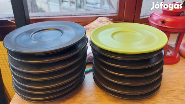 Fekete kávéscsésze alj