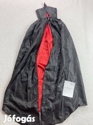 Fekete köpeny, fekete palást, vámpír köpeny vámpír jelmez köpeny AH266