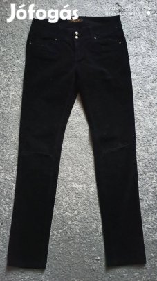 Fekete kordbársony nadrág L-es