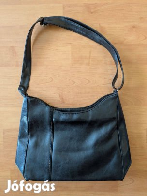 Fekete mintás retikül válltáska