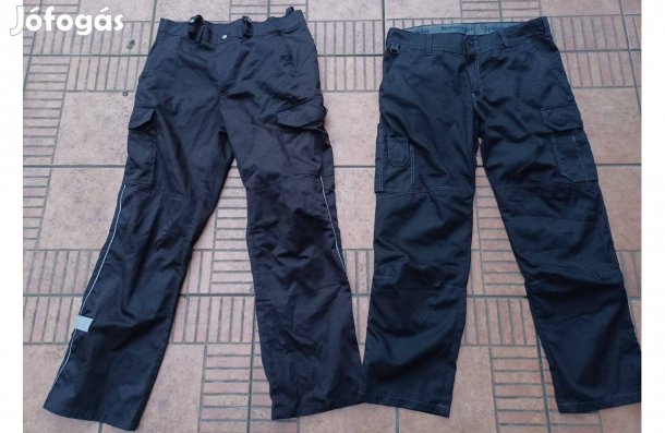 Fekete munkásnadrág munkás nadrág új M L 2db