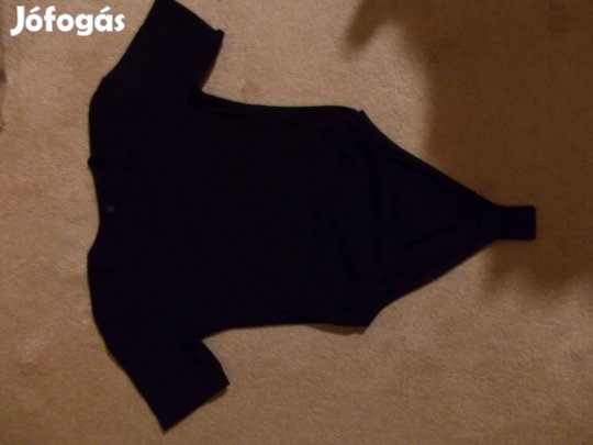 Fekete női body, rövid ujjú