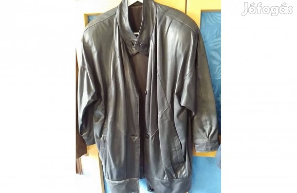 Fekete női bőrkabát bőr kabát eladó