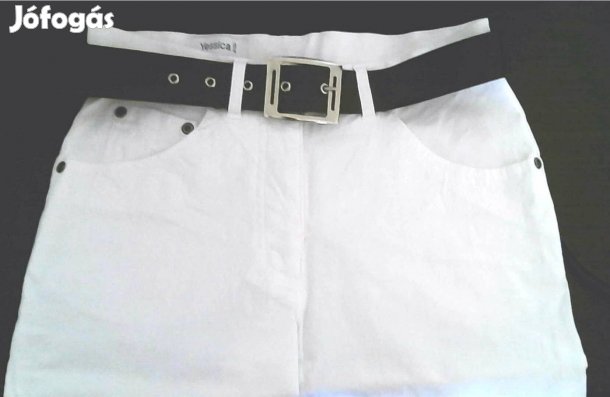 Fekete női öv ezüst színű csattal