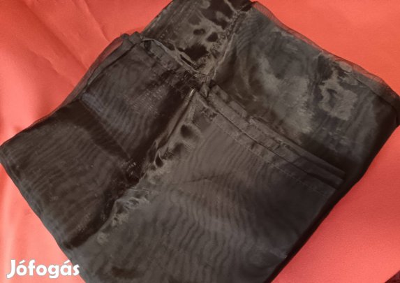 Fekete organza függöny eladó Új !!