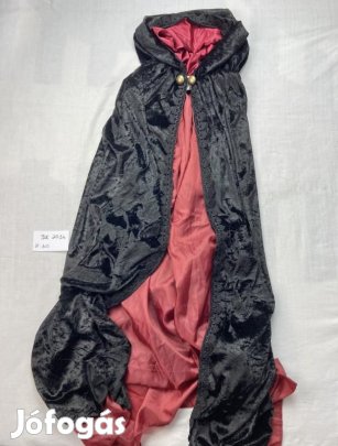 Fekete palást, piros palást, fekete köpeny , piros köpeny, felnőtt