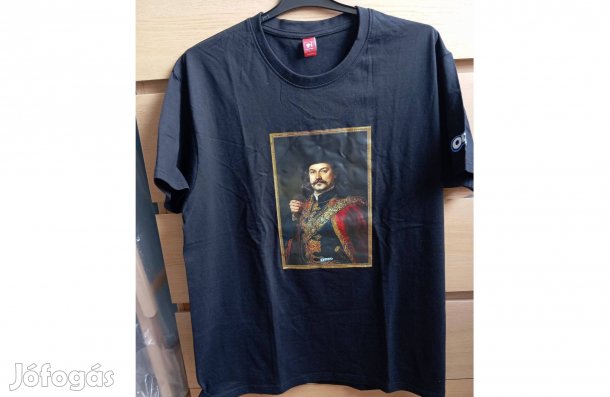 Fekete pamutpóló (XL)