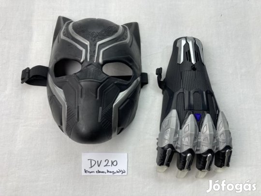 Fekete párduc maszk + karom, Fekete párduc jelmez maszk + karom