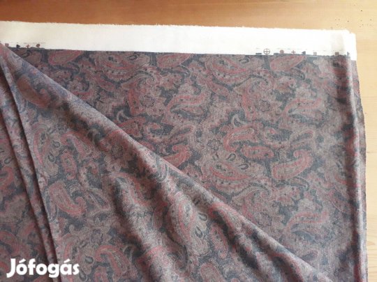 Fekete-piros-barna babos pamut - méteráru (III/20.)