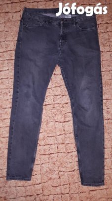 Fekete slim farmernadrág - 34-34 méretben