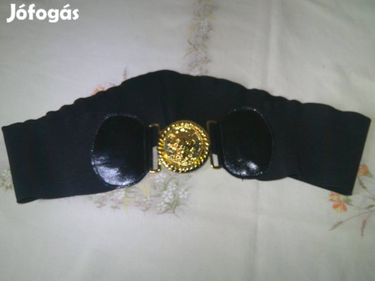 Fekete széles gumis öv