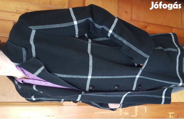 Fekete színű 42-es blézer női kardigán 42 gyapjú