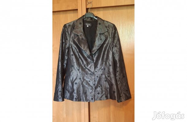 Fekete színű, selyem női zakó, 42-es méretben eladó