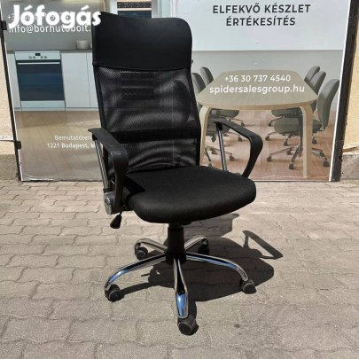 Fekete színű irodai forgószék, Aneteres, új - nagy mennyiségben