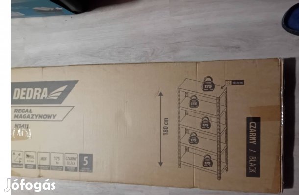 Fekete tároló állvány