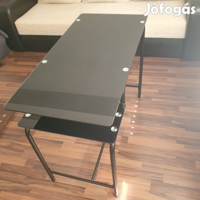 Fekete üveg asztal eladó!