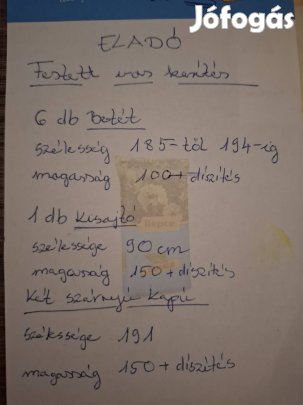 Fekete vas kerítés