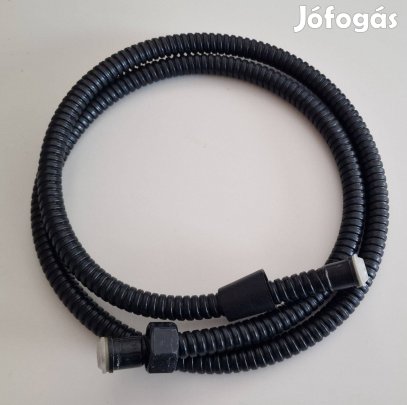 Fekete zuhanycső 1,5 m újszerű