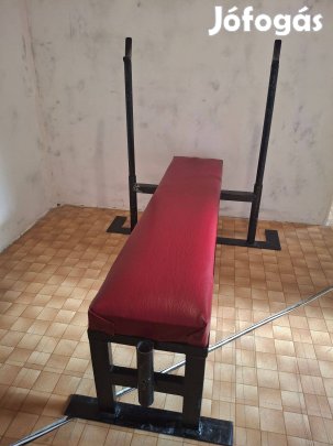 Fekvenyomó pad Scot paddal + 1 pár súlyzóállvány