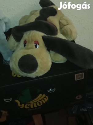 Fekvő plüss kutya kutyus nagyméretű 60cm 9000ft óbuda